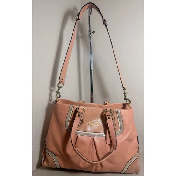 Rare Coach F21887 Spectator Ashley Exotic Leather Shoulder Bag Pink Blush NWOT - Picture 13 of 14